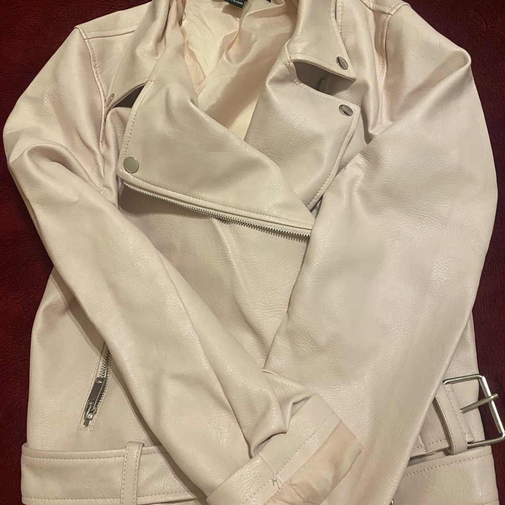 Pink leather jacket (not original leather)